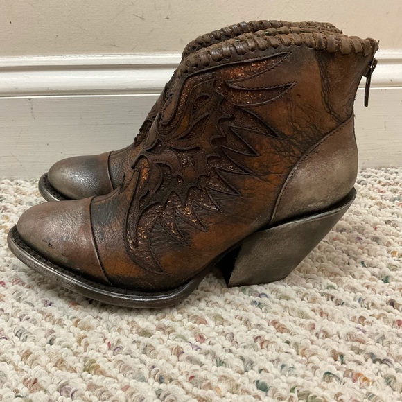 🆕 Corral brown phoenix leather cowboy ankle boots - Picture 4 of 8